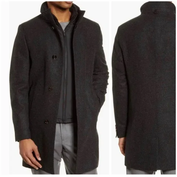 Ted Baker Margate Funnel Neck Coat Ted Size 6 (US Size 2XL)